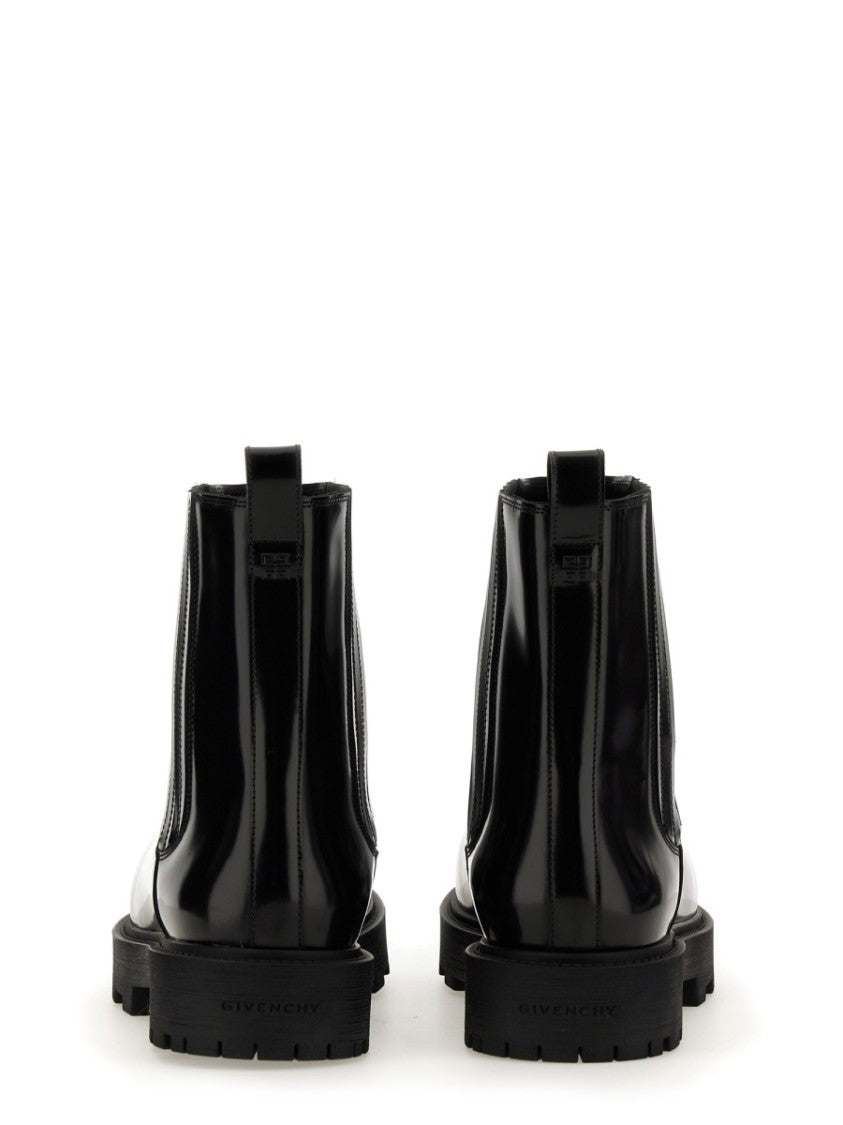 Givenchy Polished Leather Chelsea Boots