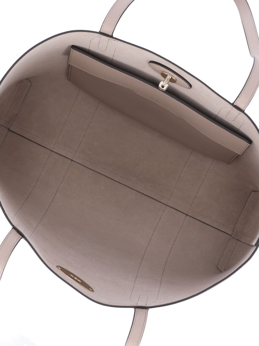 Mulberry Taupe Bayswater Hammered Leather Tote Bag