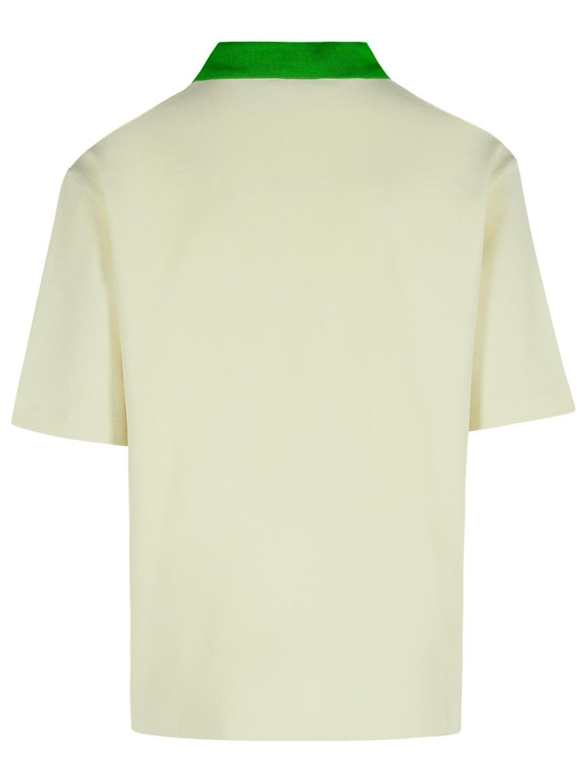 Marni 'Glass' Cotton Blend Polo Shirt