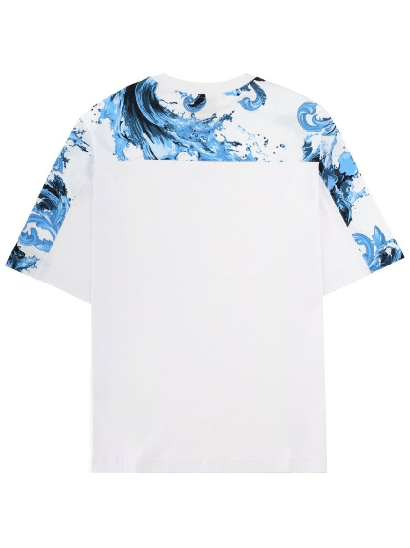 Versace Jeans Couture Baroque Plaque Cotton T-Shirt