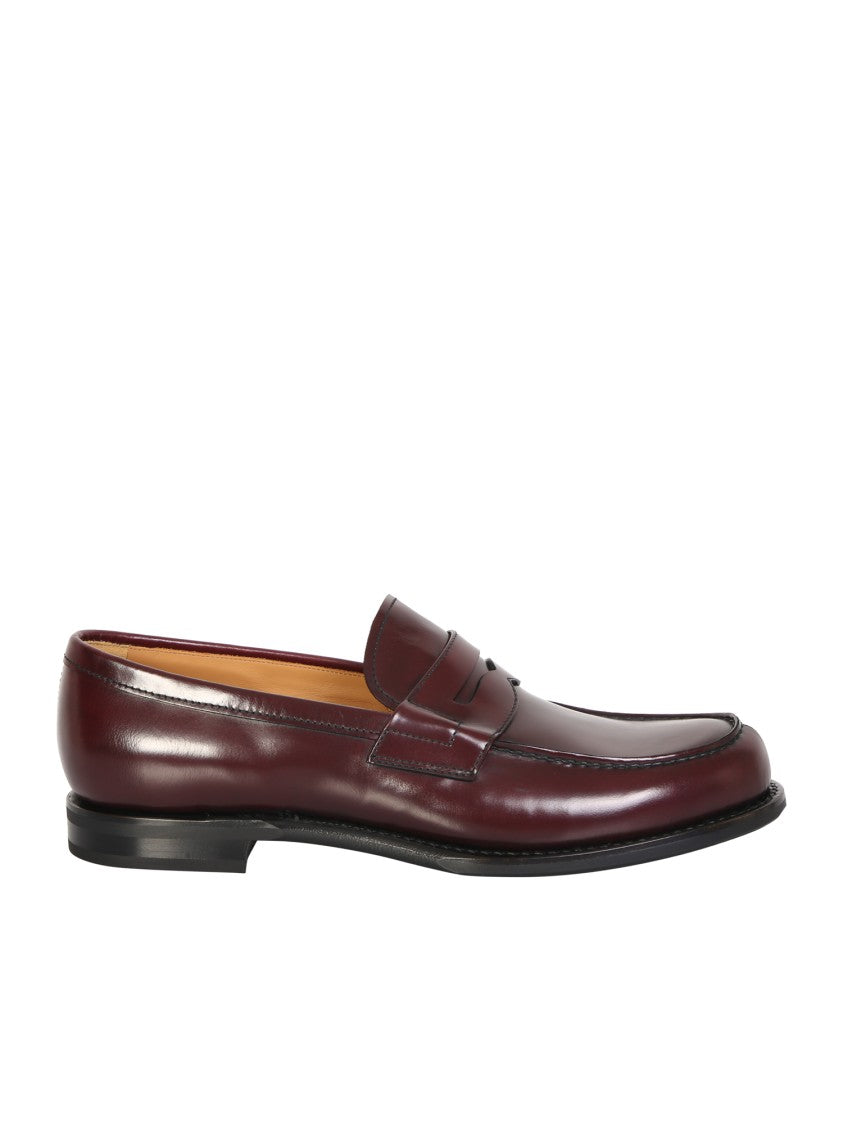 Church's Bordeaux Leather Loafers