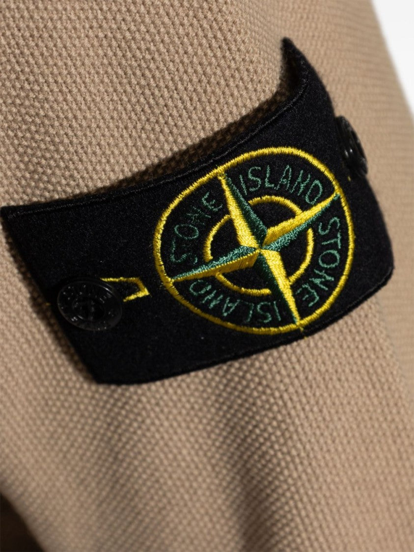 Stone Island Textured Knit Sweater With Classic Crew Neck