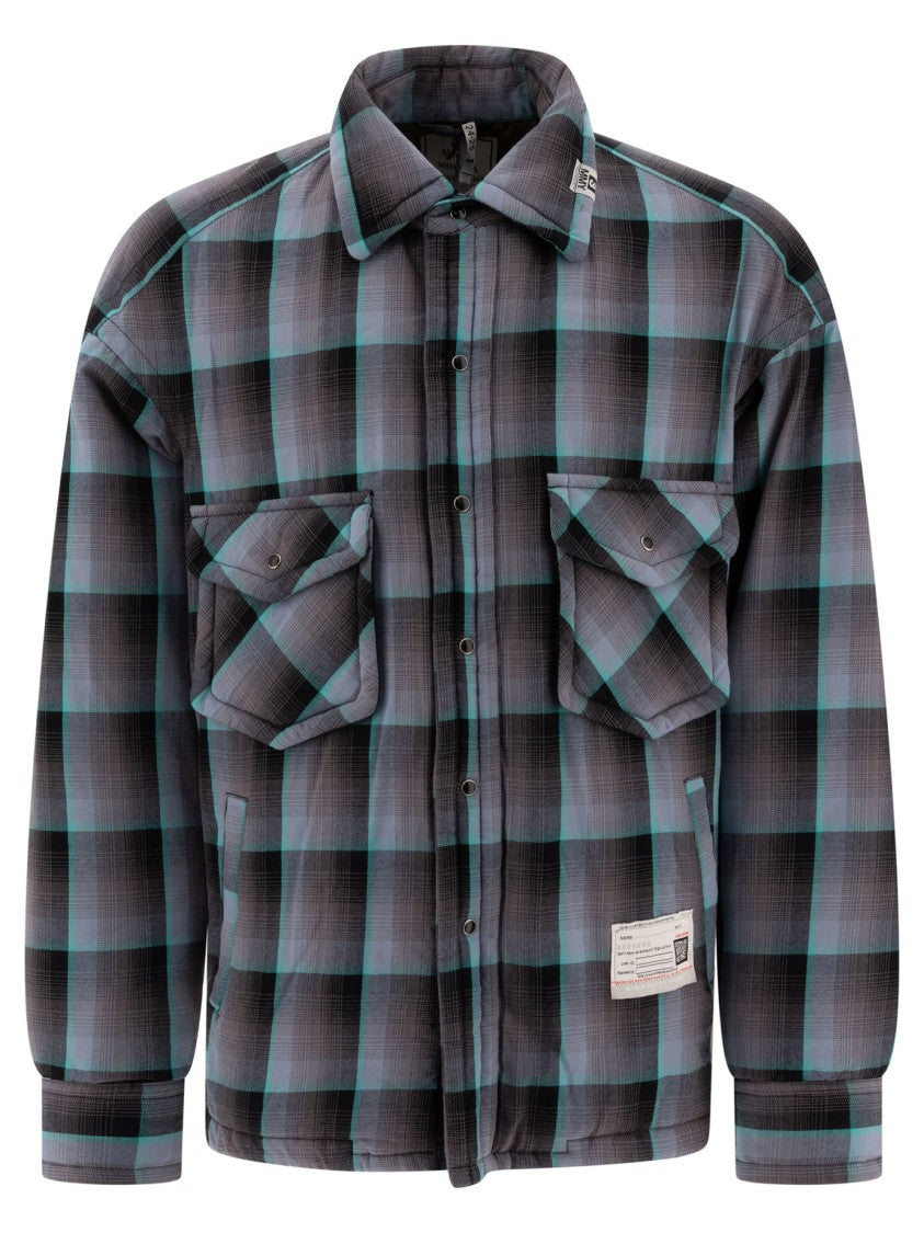 Maison Mihara Yasuhiro Padded Check Overshirt