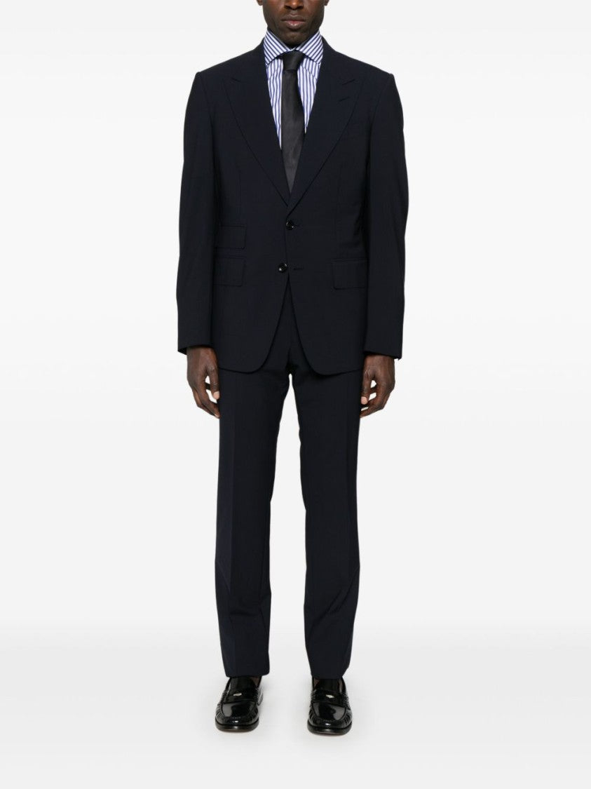 Barba Vertical Striped Blue And White Barba Shirt