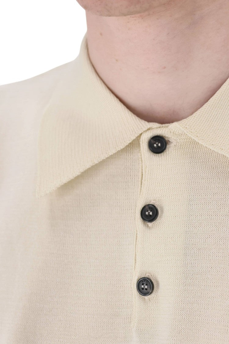 A.P.C. Beige Colin Pocket Cotton Polo Shirt
