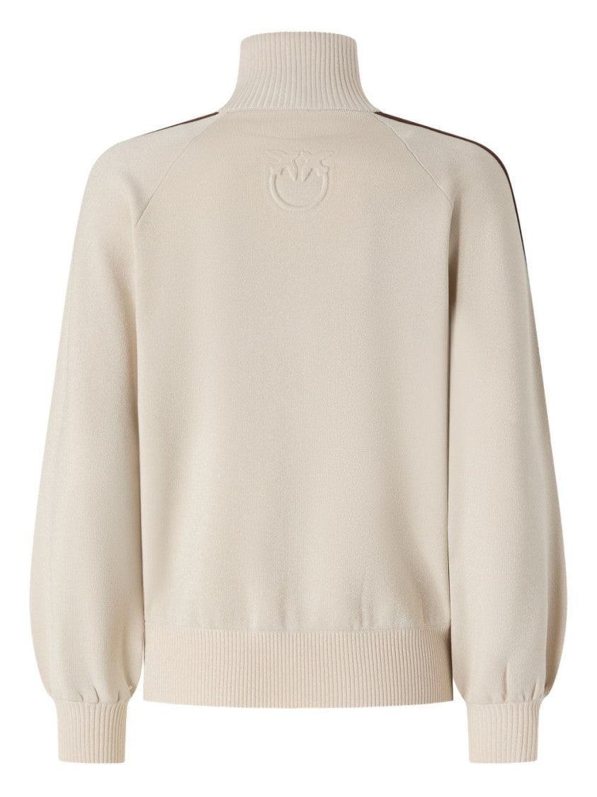 Pinko High Ribbed Collar Sweater