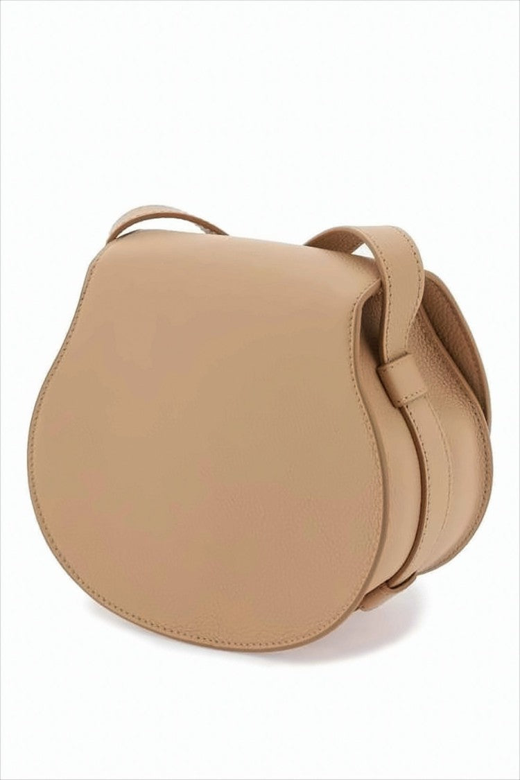 Chloé Half-Moon Structured Crossbody Bag With Layered Stitching