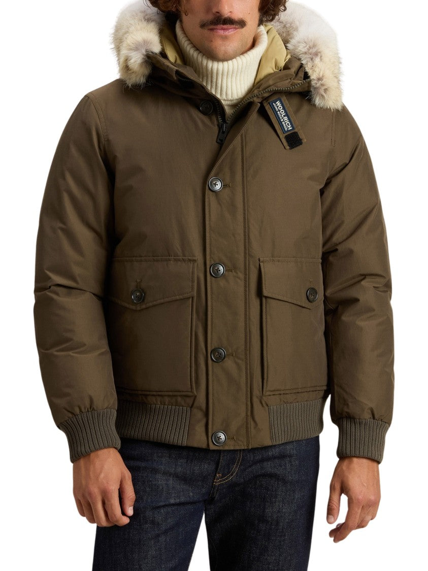 Woolrich Polar Ramar Cloth Detachable Fur Bomber Jacket