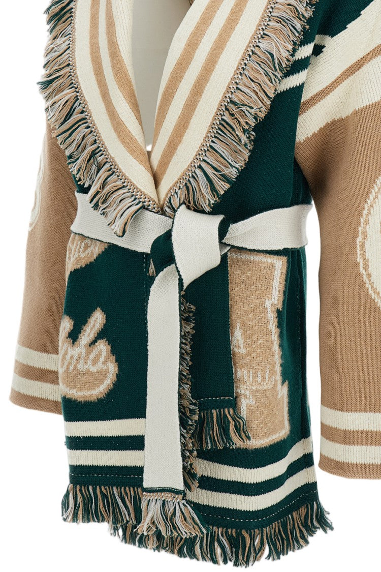 Alanui Multicolor College Of Aloha Wool-Blend Cardigan