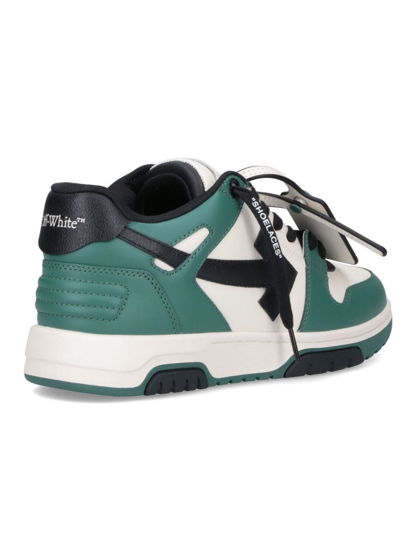Off-White Low-Top Sneakers With Iconic Branding And Contrast Accents