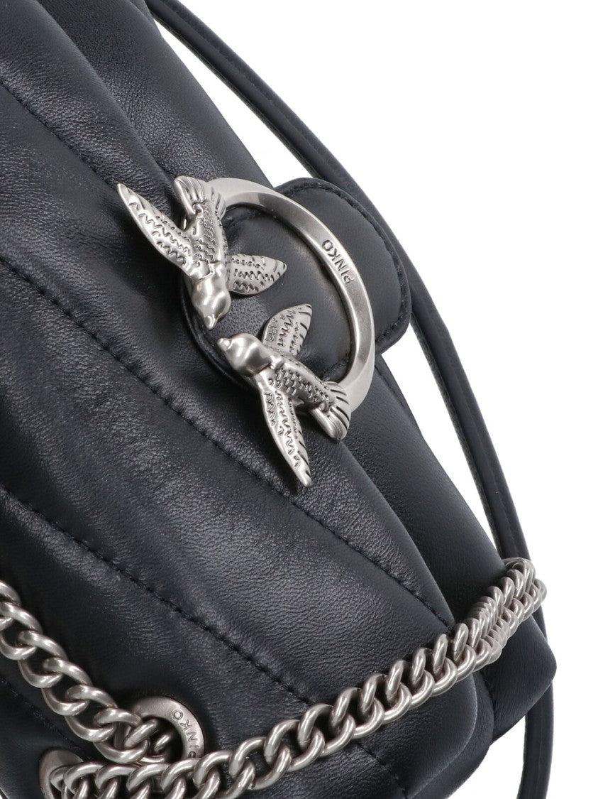 Pinko "Love Puff Baby" Micro Bag – Black