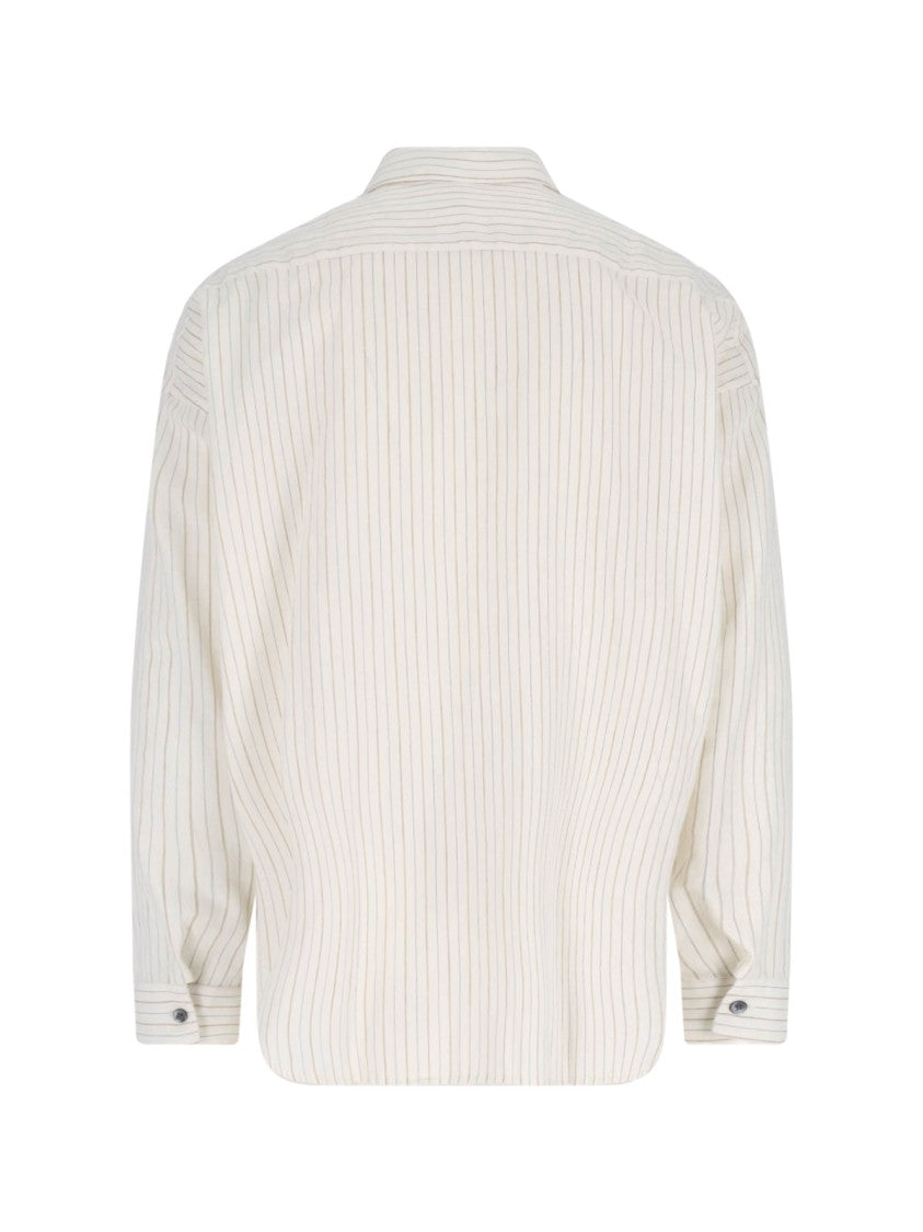 Sunflower "Stable" Striped Shirt Cream