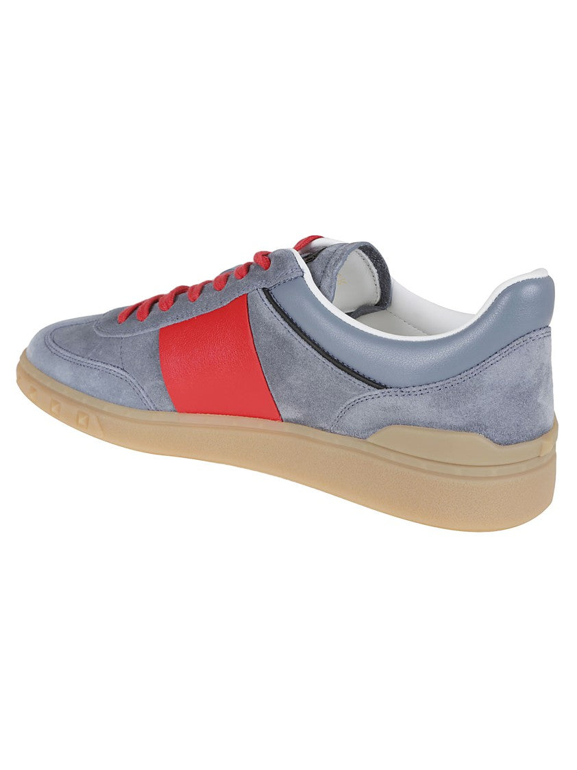 Valentino Grey Nappa Calfskin Low Top Upvillage Sneaker