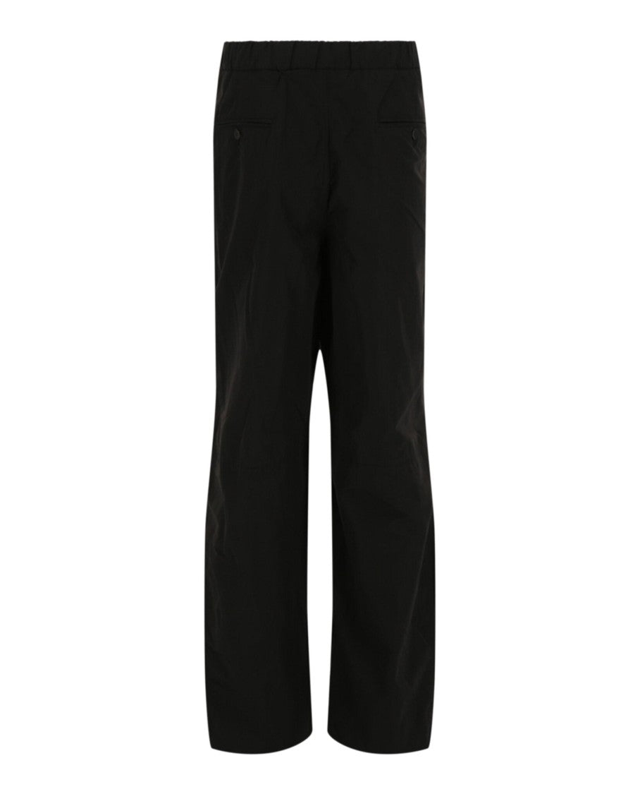 Ferragamo Mid-Rise Straight Leg Pants With Flap Pockets