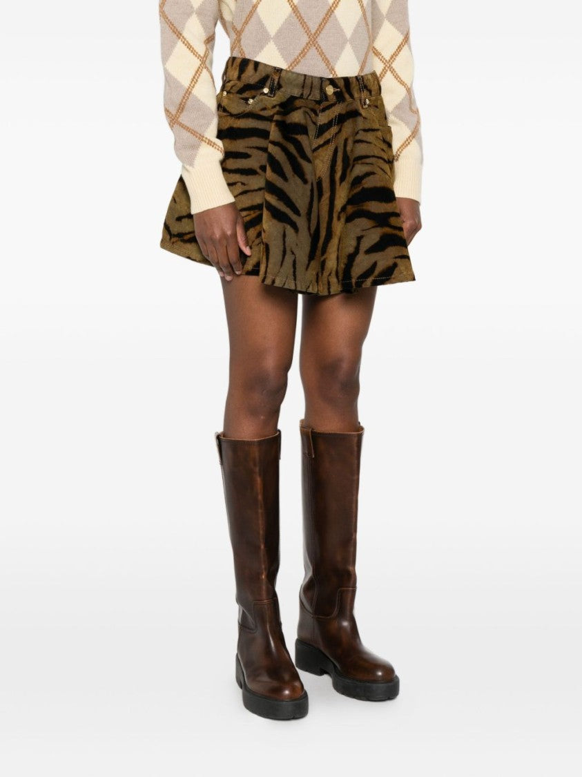 Ganni Short Flared Skirt