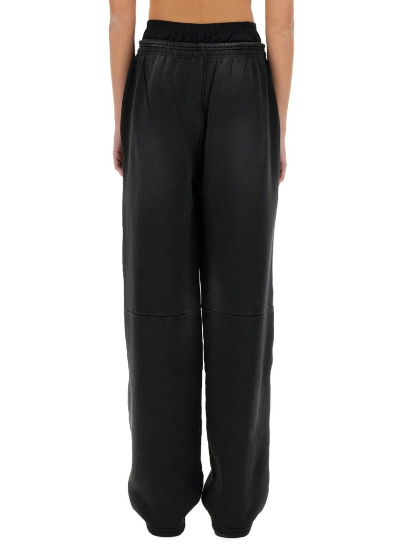 T By Alexander Wang Wide-Fit Pants With Logo Detail