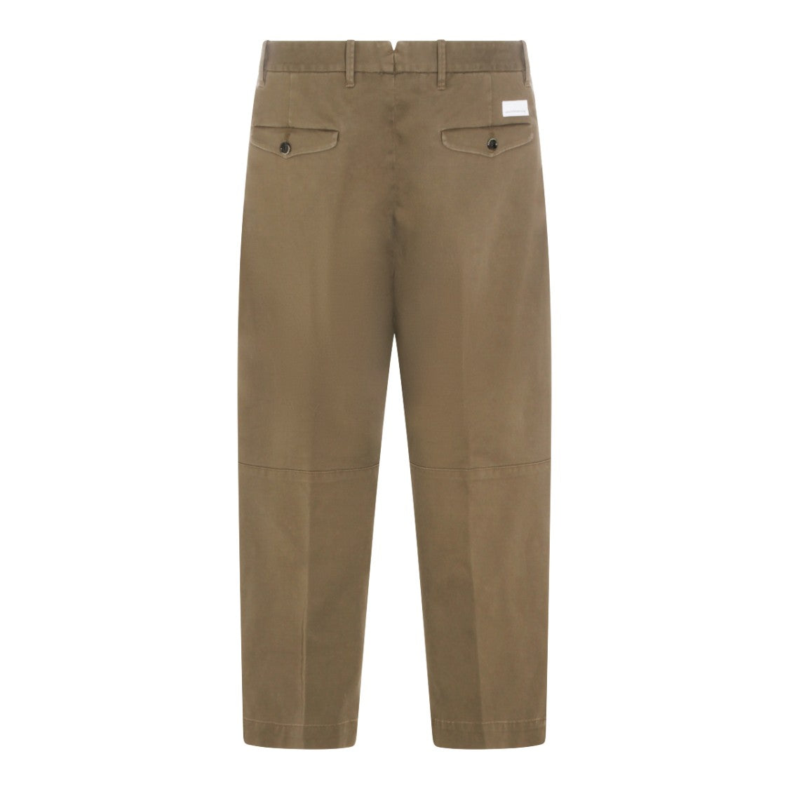 Nine In The Morning Straight-Leg Trousers With Mid-Rise Waist And Flap Pockets