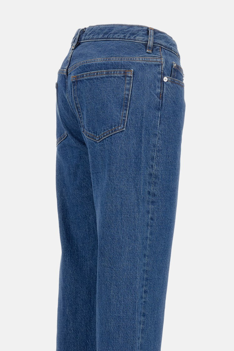 A.P.C. Classic Straight-Leg 5-Pocket Jeans With Zip Closure
