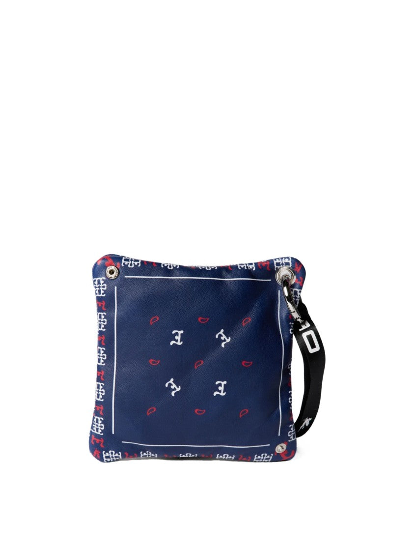 Etro Paisley Print Logo Pouch Bag