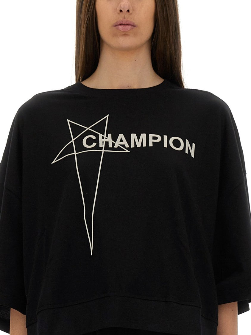 Champion X Rick Owens Cropped "Tommy T" T-Shirt
