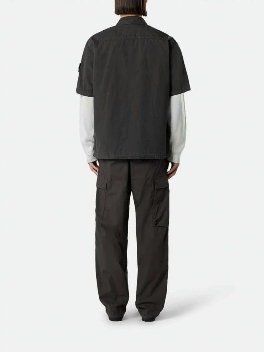 Stone Island Boxy Black Short-Sleeve Shirt