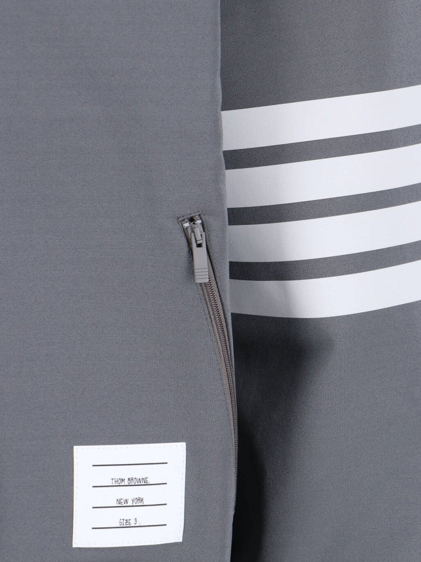 Thom Browne "4 Bar" Bomber Jacket – Grey