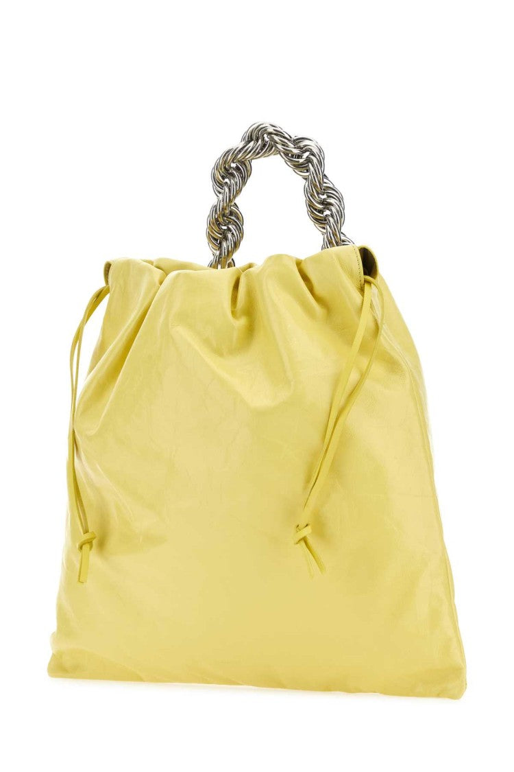 Jil Sander Yellow Leather Bucket Bag