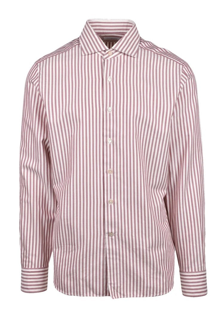 Alessandro Gherardi Flannel Shirt - Beige/Bordeaux