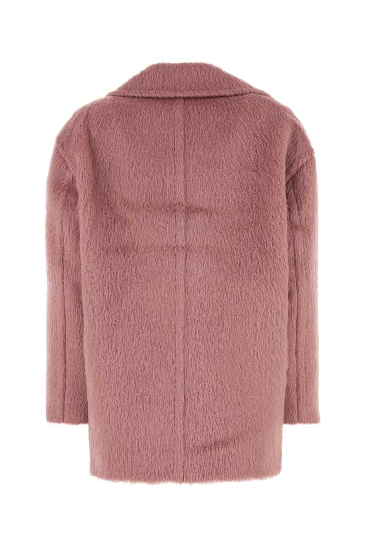 Mm Studio Red Eco Fur Slam Coat