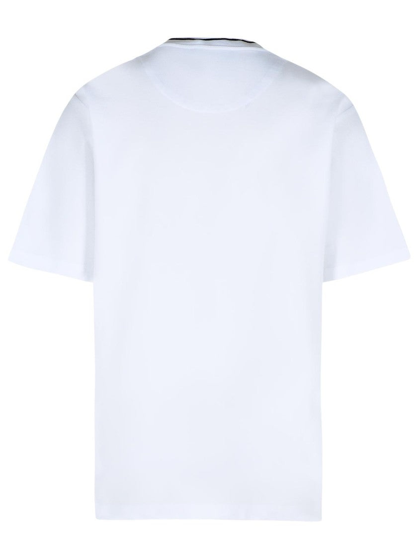 Dolce & Gabbana White Cotton Piquet T-Shirt
