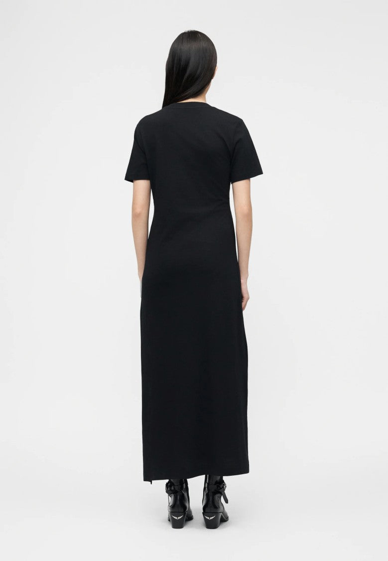 Zadig & Voltaire Mid-Calf Midi Dress With Gathered Waist