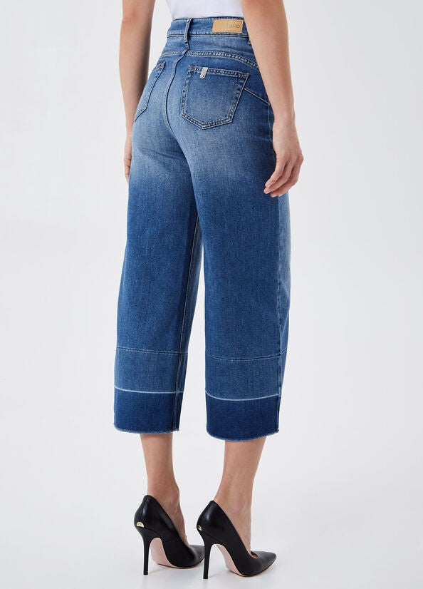 Liu Jo Wide Leg High Waist Denim Jeans