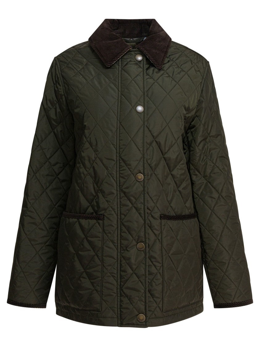 Burberry Quilted Jacket With Diamond Pattern