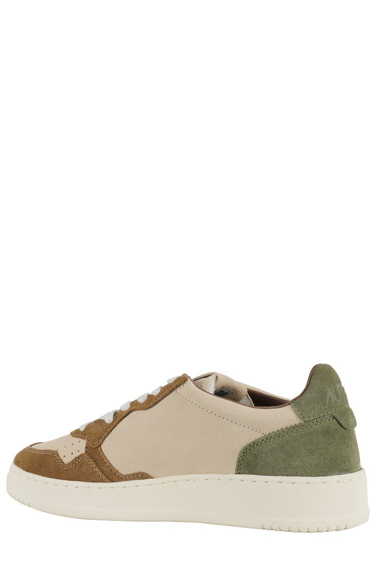 Autry Medalist Color-Block Suede Low-Top Sneakers