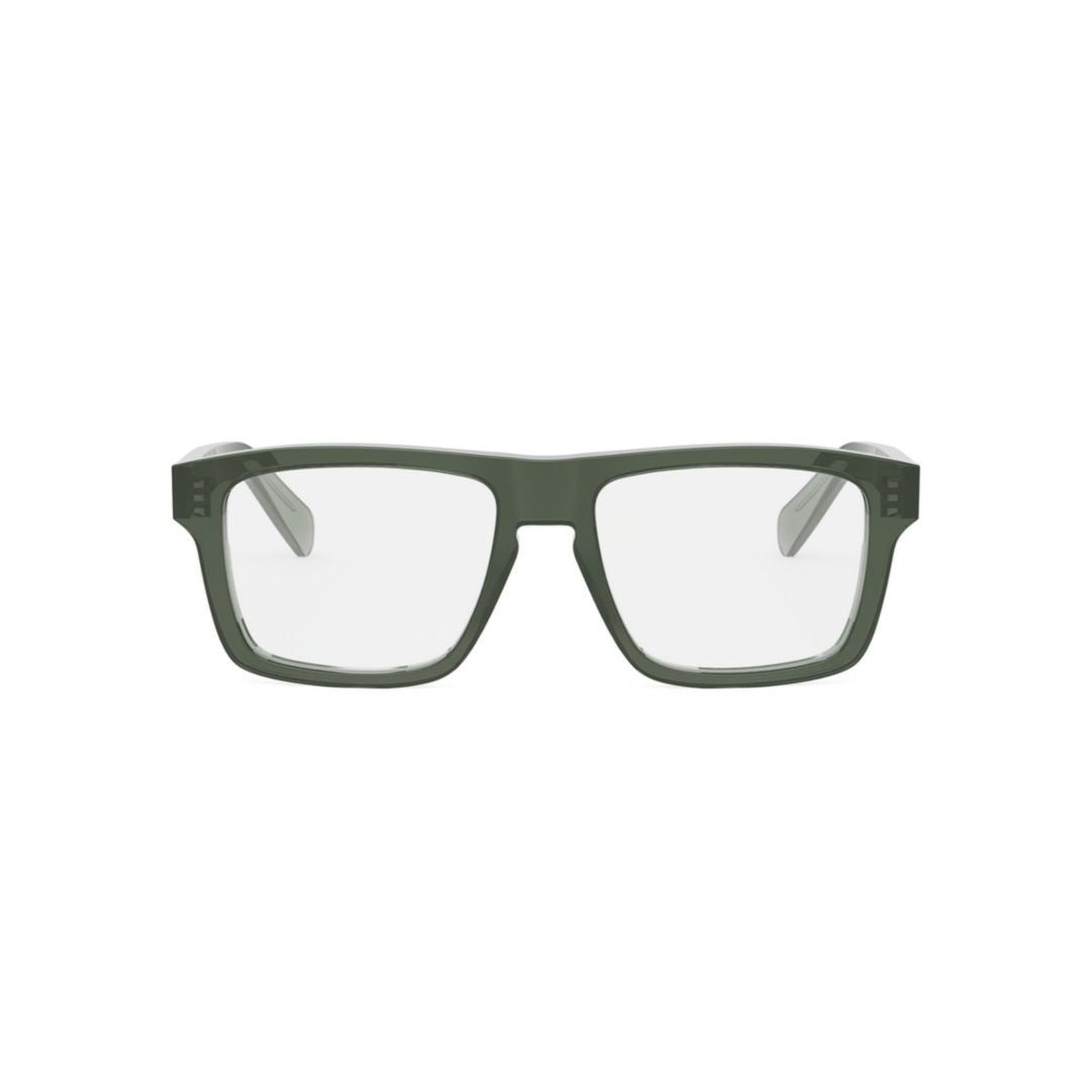 Celine Cl50160i Bold Rectangular Green Eyeglasses