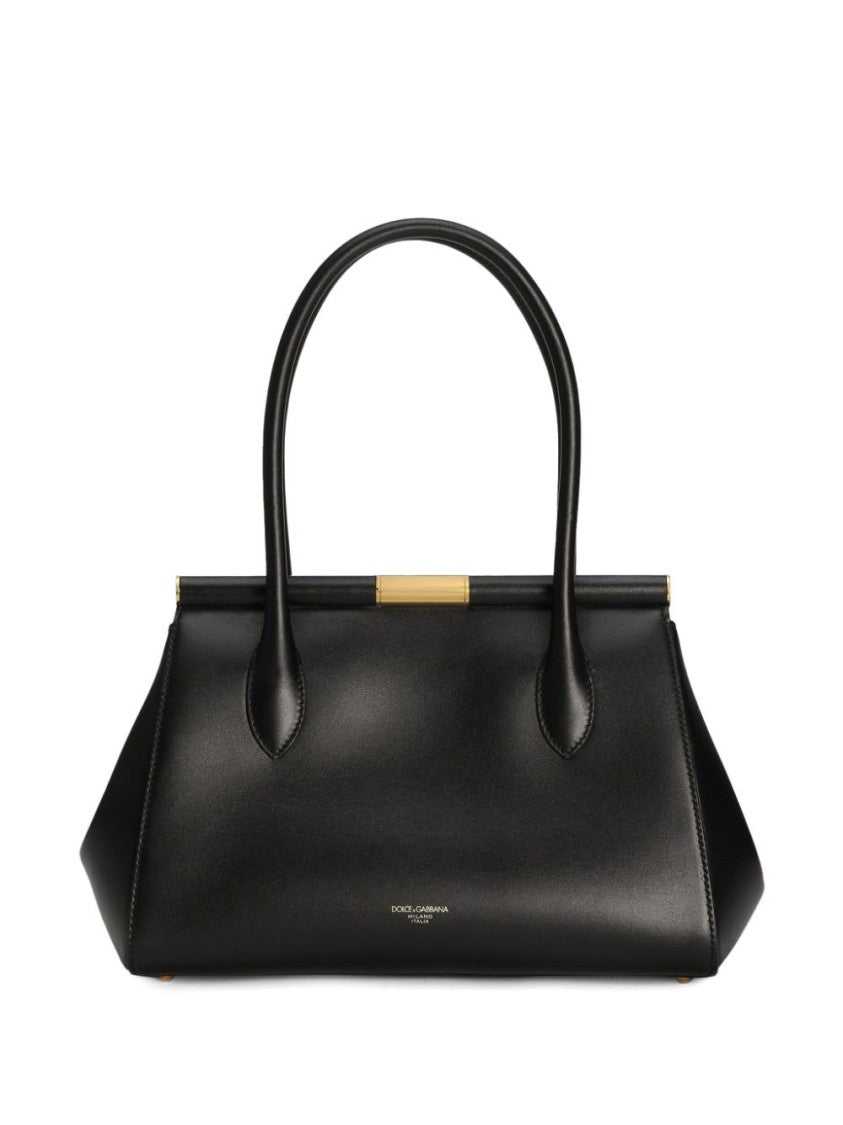 Dolce & Gabbana Structured Black Handbag