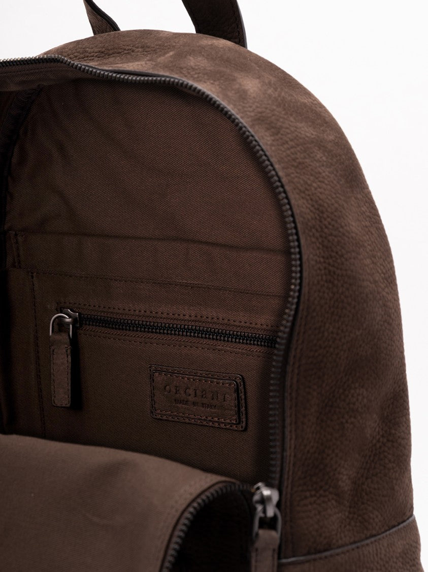 Orciani `Nabucco` Leather Backpack
