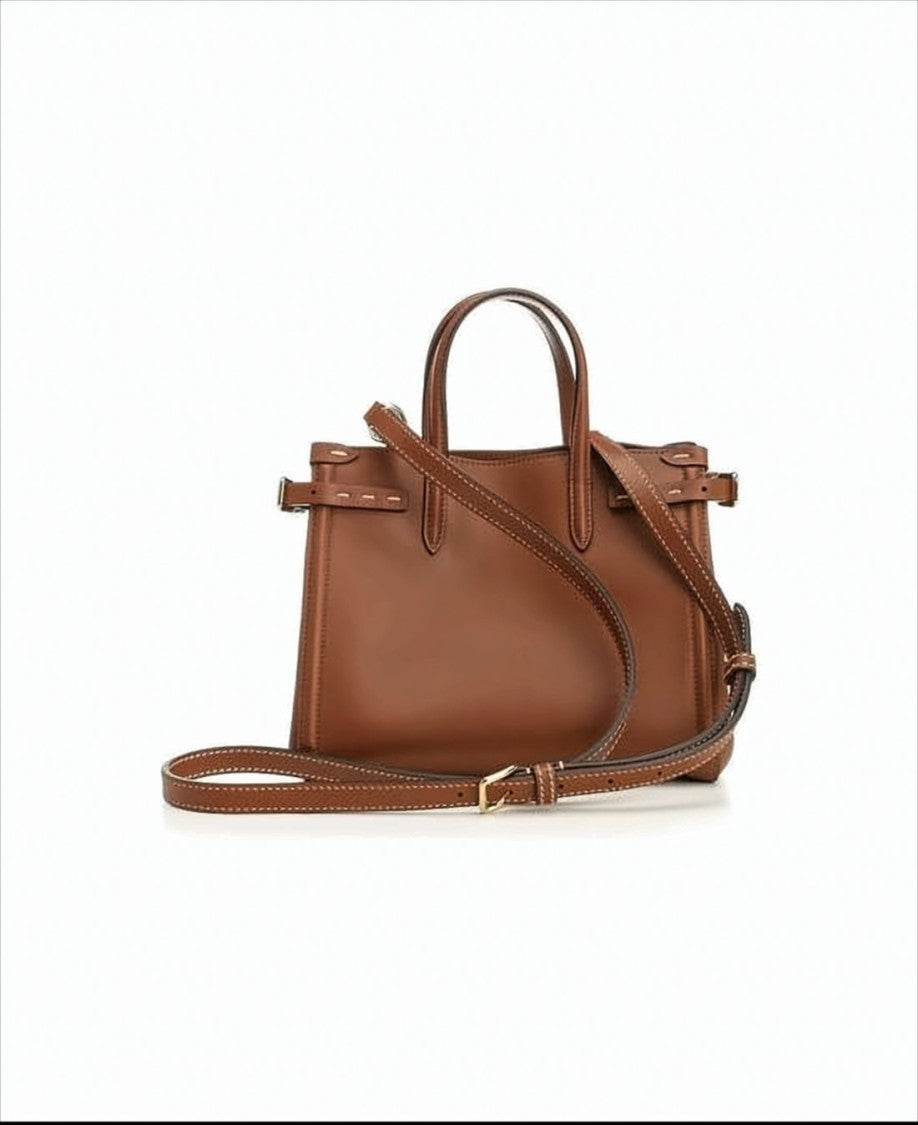 Valentino Garavani Structured Calf Leather Tote Bag