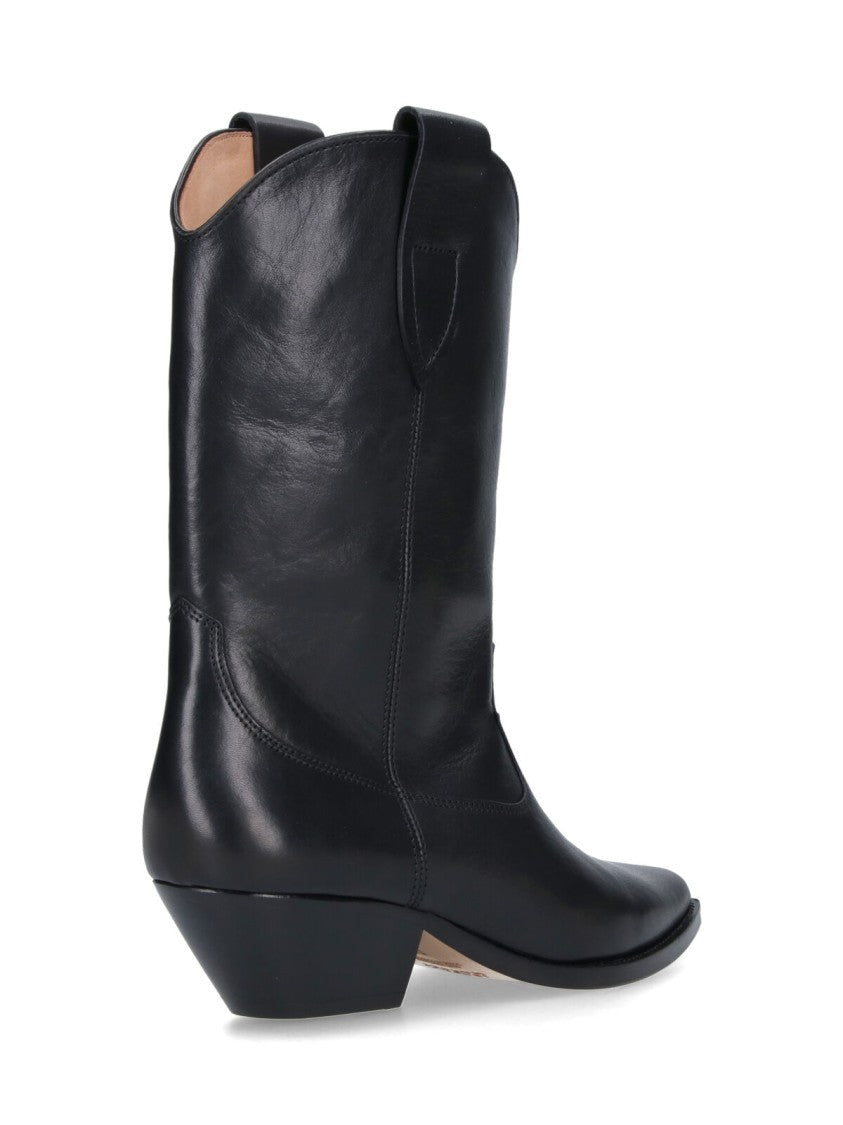 Isabel Marant Black Duerto Calf Leather Boots
