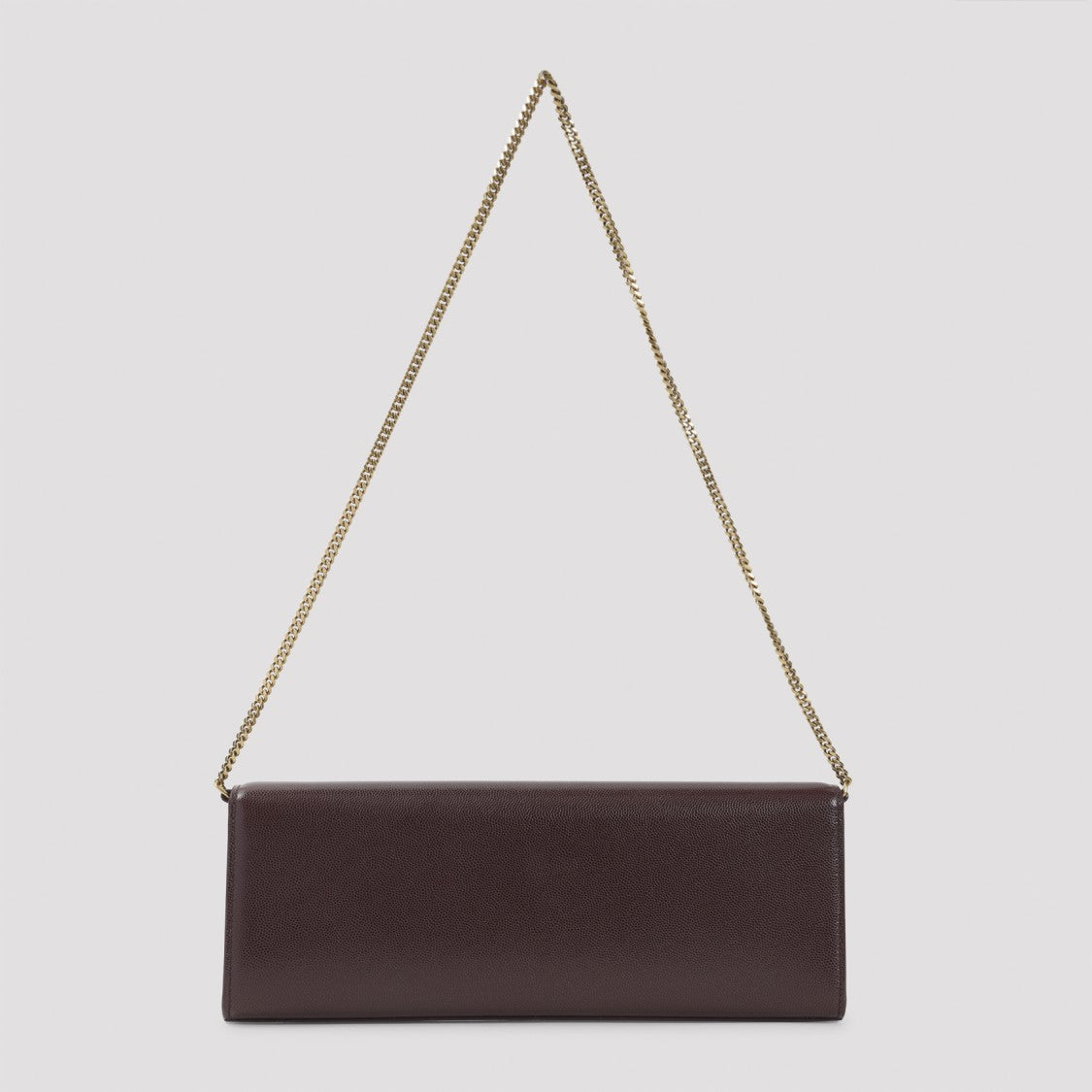 Saint Laurent Burgundy Calf Leather Shoulder Bag