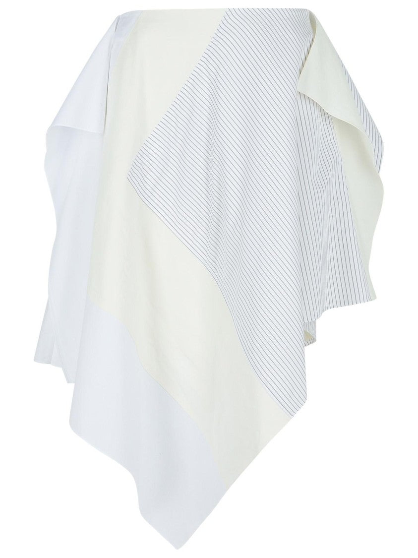 J. W. Anderson 'Patchwork' White Cotton Skirt