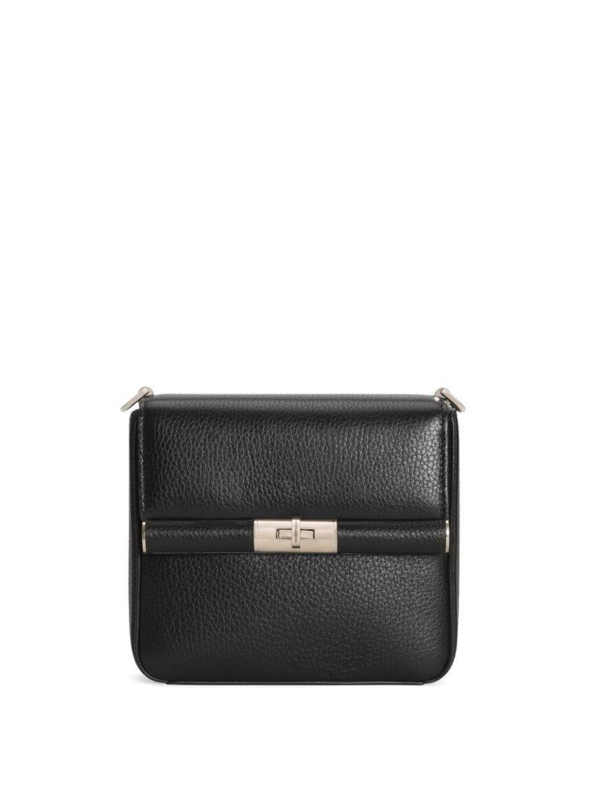 Dolce & Gabbana Structured Black Bag With Twist-Lock Fastening