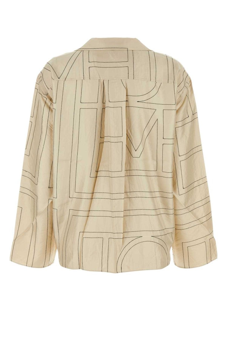 Totême Beige Silk Shirt