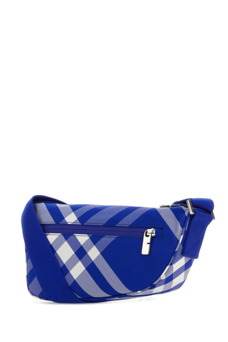 Burberry Embroidered Nylon Shield Crossbody Bag