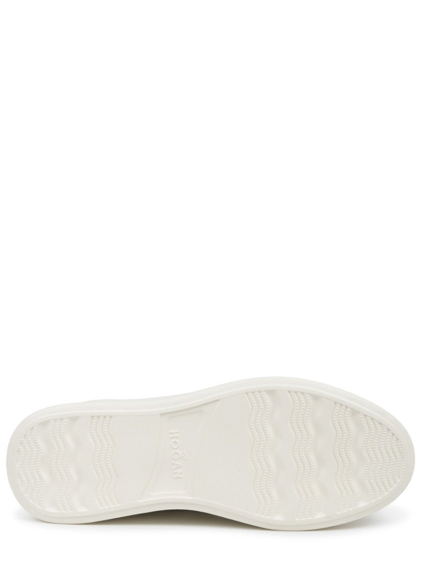 Hogan Rebel Mutton Calfskin Metallic Sneakers