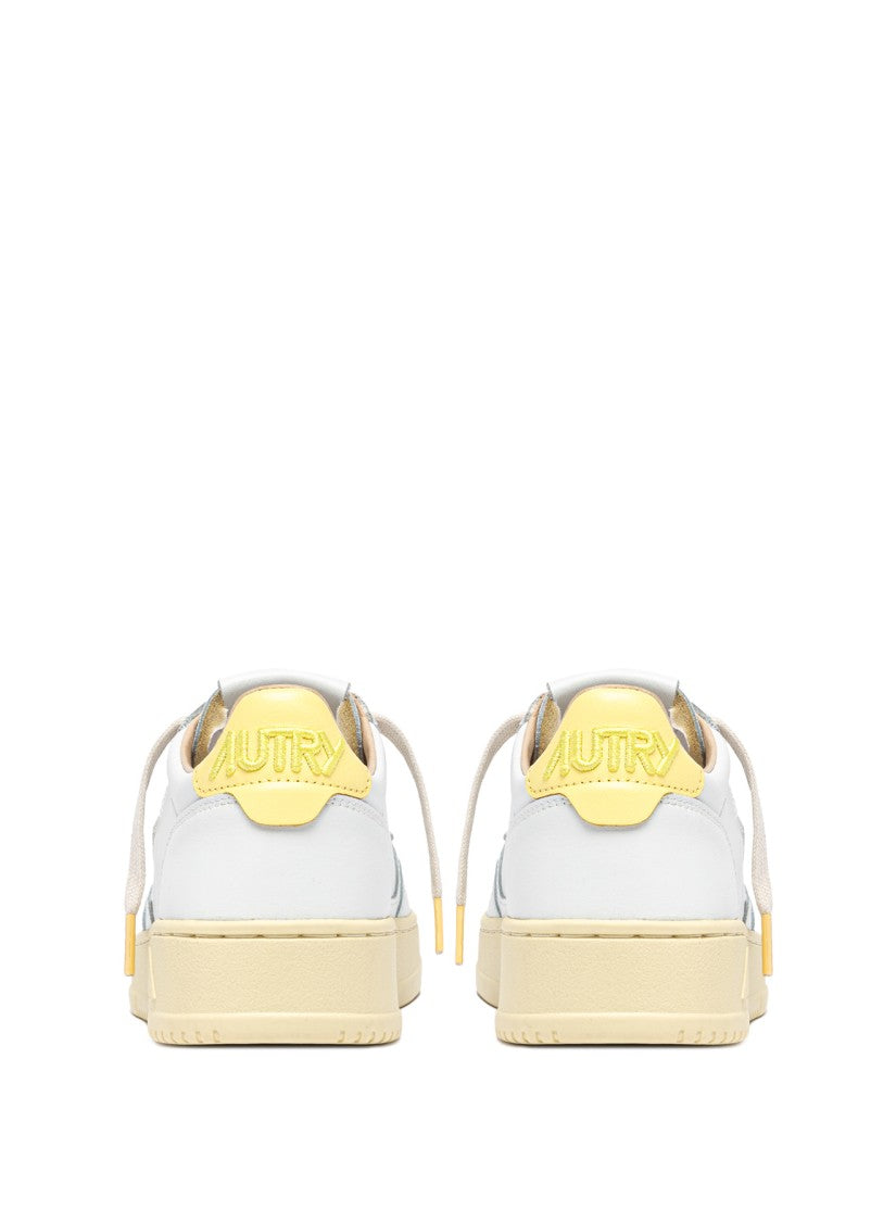 Autry Low-Top Leather Sneakers With Vintage Aesthetic