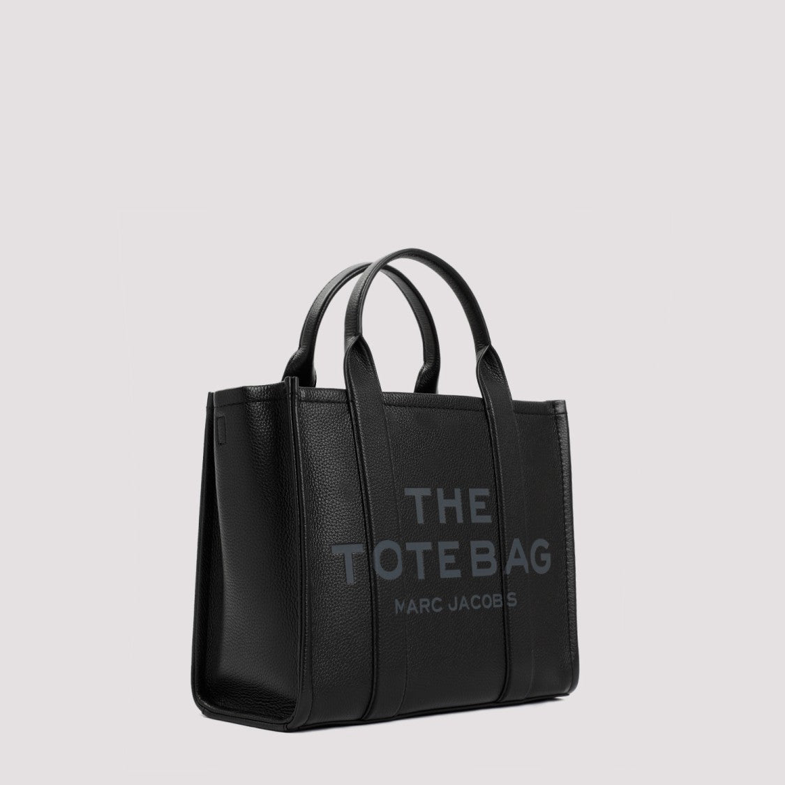 Marc Jacobs The Leather Medium Tote Black Bag