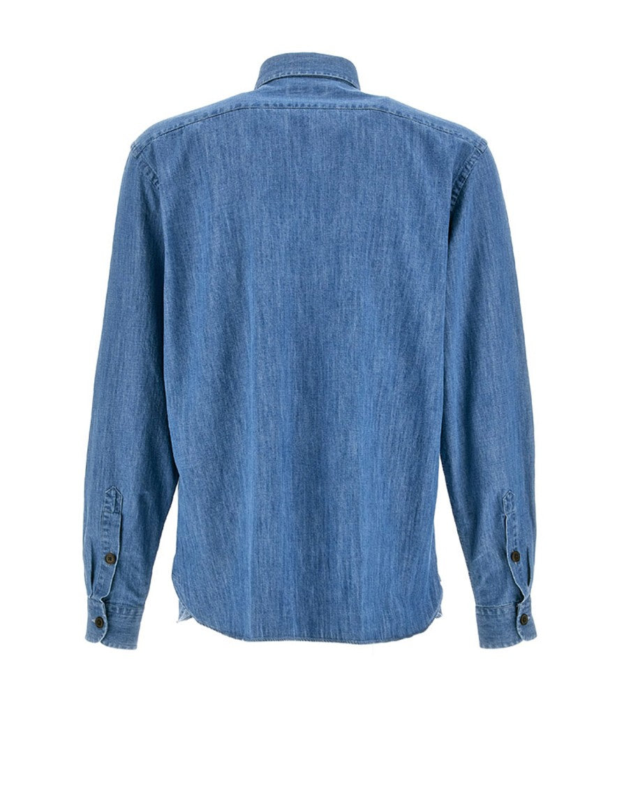 Fay Comfort Fit Denim Shirt