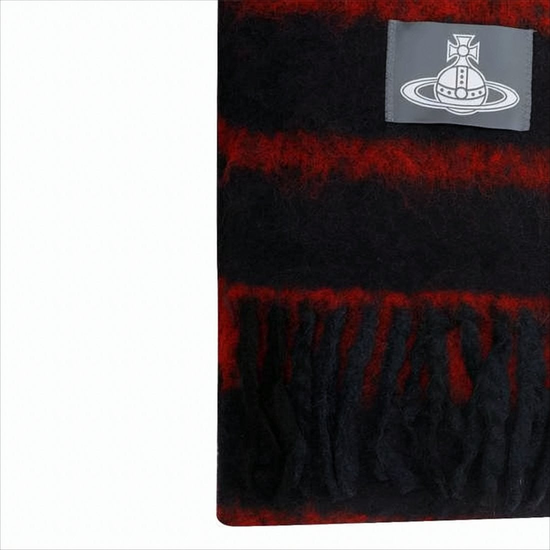 Vivienne Westwood Horizontal Striped Alpaca Blend Scarf