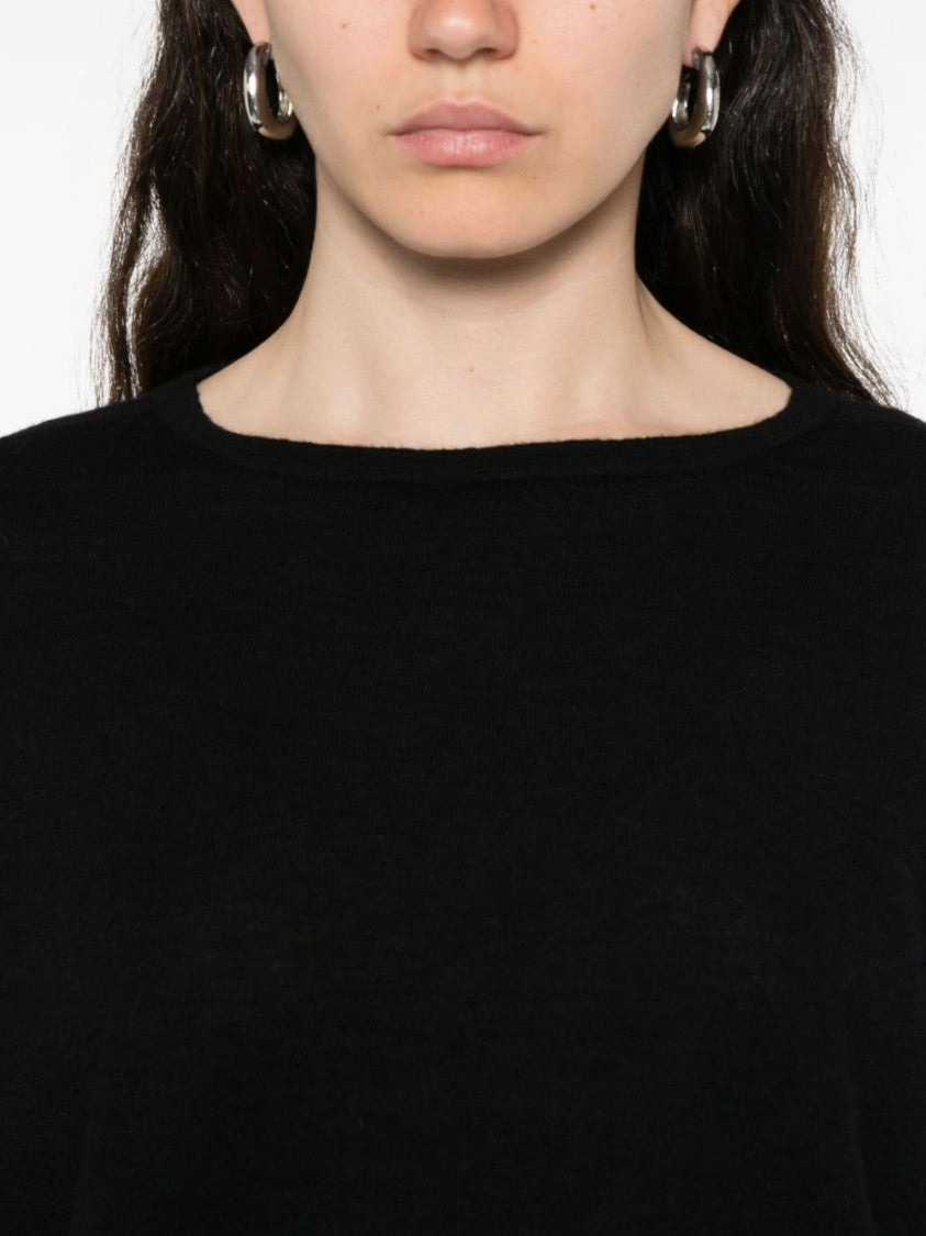 Tabaroni Cashmere Cashmere Sweater With Classic Round Neckline